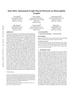 Auto-HeG: Automated Graph Neural Network on Heterophilic Graphs