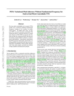 PITS: Variational Pitch Inference without Fundamental Frequency for
  End-to-End Pitch-controllable TTS