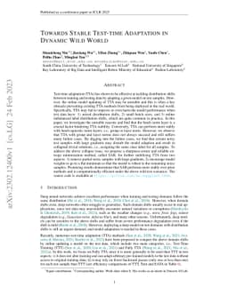 Towards Stable Test-Time Adaptation in Dynamic Wild World