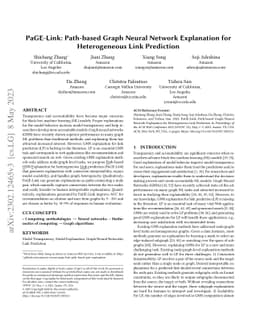 PaGE-Link: Path-based Graph Neural Network Explanation for Heterogeneous
  Link Prediction