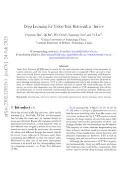 Deep Learning for Video-Text Retrieval: a Review