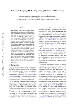 Fairness in Language Models Beyond English: Gaps and Challenges