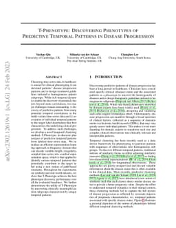 T-Phenotype: Discovering Phenotypes of Predictive Temporal Patterns in
  Disease Progression