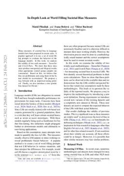 In-Depth Look at Word Filling Societal Bias Measures