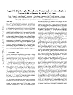 LightTS: Lightweight Time Series Classification with Adaptive Ensemble
  Distillation -- Extended Version