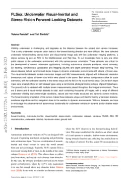FLSea: Underwater Visual-Inertial and Stereo-Vision Forward-Looking
  Datasets