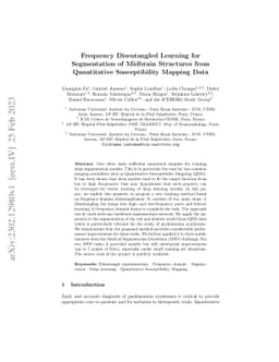 Frequency Disentangled Learning for Segmentation of Midbrain Structures
  from Quantitative Susceptibility Mapping Data
