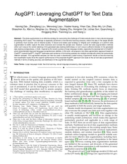 AugGPT: Leveraging ChatGPT for Text Data Augmentation