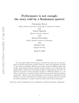 Performance is not enough: the story told by a Rashomon quartet