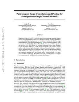 Path Integral Based Convolution and Pooling for Heterogeneous Graph
  Neural Networks