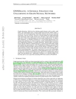 GNNDelete: A General Strategy for Unlearning in Graph Neural Networks