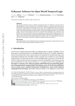 PyReason: Software for Open World Temporal Logic