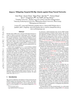 Aegis: Mitigating Targeted Bit-flip Attacks against Deep Neural Networks