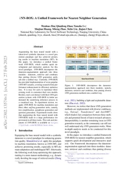 kNN-BOX: A Unified Framework for Nearest Neighbor Generation