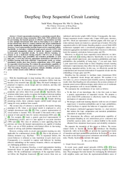 DeepSeq: Deep Sequential Circuit Learning