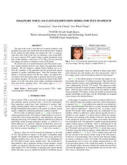 Imaginary Voice: Face-styled Diffusion Model for Text-to-Speech