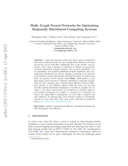 Hulk: Graph Neural Networks for Optimizing Regionally Distributed
  Computing Systems