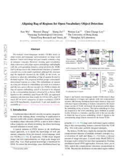 Aligning Bag of Regions for Open-Vocabulary Object Detection