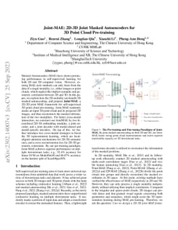 Joint-MAE: 2D-3D Joint Masked Autoencoders for 3D Point Cloud
  Pre-training