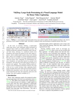 Vid2Seq: Large-Scale Pretraining of a Visual Language Model for Dense
  Video Captioning