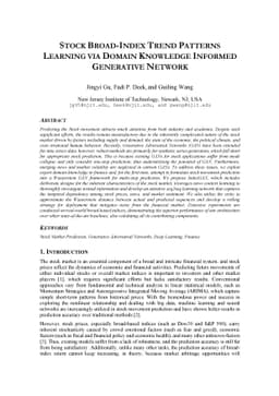 Stock Broad-Index Trend Patterns Learning via Domain Knowledge Informed
  Generative Network