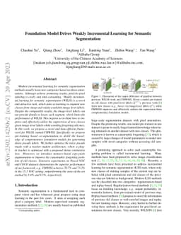 Foundation Model Drives Weakly Incremental Learning for Semantic
  Segmentation
