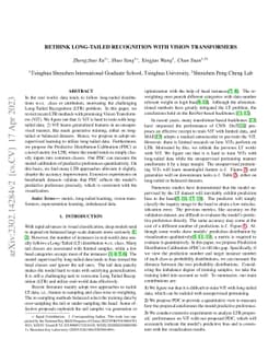 Rethink Long-tailed Recognition with Vision Transformers