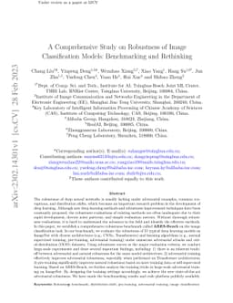 A Comprehensive Study on Robustness of Image Classification Models:
  Benchmarking and Rethinking