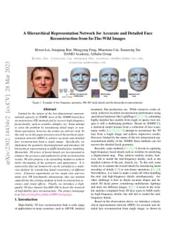A Hierarchical Representation Network for Accurate and Detailed Face
  Reconstruction from In-The-Wild Images