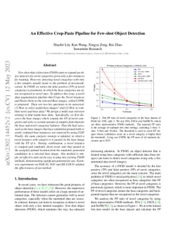 An Effective Crop-Paste Pipeline for Few-shot Object Detection