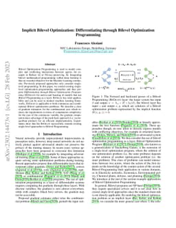 Implicit Bilevel Optimization: Differentiating through Bilevel
  Optimization Programming