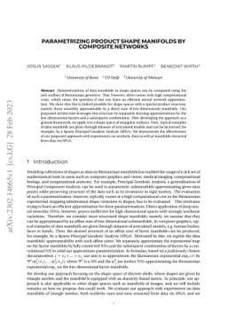 Parametrizing Product Shape Manifolds by Composite Networks