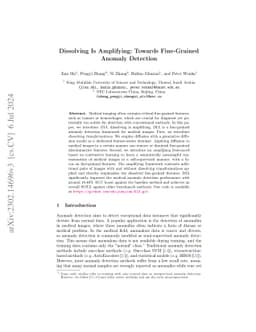 Dissolving Is Amplifying: Towards Fine-Grained Anomaly Detection