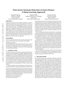 Time Series Anomaly Detection in Smart Homes: A Deep Learning Approach