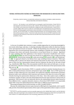 Neural Nonnegative Matrix Factorization for Hierarchical Multilayer
  Topic Modeling
