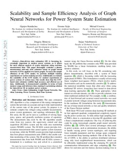 Scalability and Sample Efficiency Analysis of Graph Neural Networks for
  Power System State Estimation