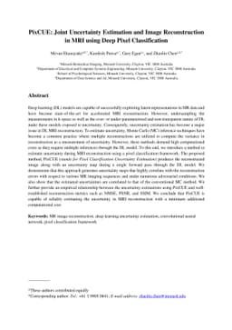 PixCUE: Joint Uncertainty Estimation and Image Reconstruction in MRI
  using Deep Pixel Classification