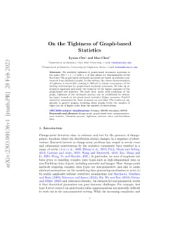 On the tightness of graph-based statistics