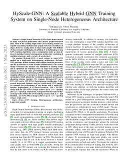 HyScale-GNN: A Scalable Hybrid GNN Training System on Single-Node
  Heterogeneous Architecture