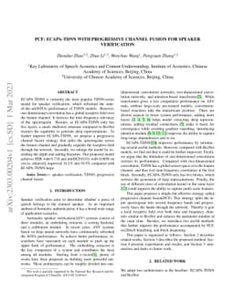 PCF: ECAPA-TDNN with Progressive Channel Fusion for Speaker Verification