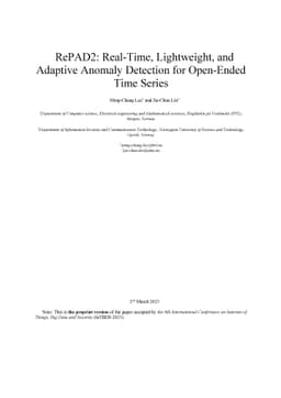 RePAD2: Real-Time, Lightweight, and Adaptive Anomaly Detection for
  Open-Ended Time Series