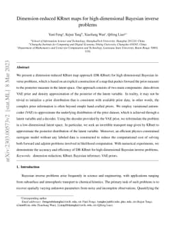 Dimension-reduced KRnet maps for high-dimensional Bayesian inverse
  problems