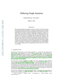 Diffusing Graph Attention