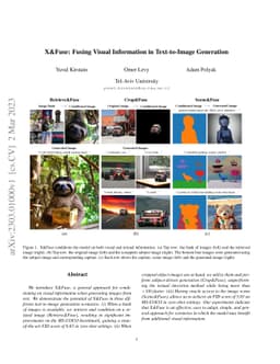 X&Fuse: Fusing Visual Information in Text-to-Image Generation