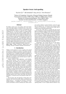 Speaker-Aware Anti-Spoofing