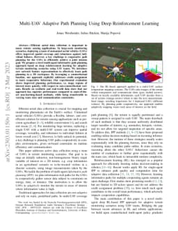 Multi-UAV Adaptive Path Planning Using Deep Reinforcement Learning