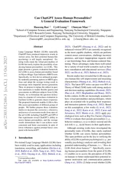 Can ChatGPT Assess Human Personalities? A General Evaluation Framework