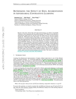 Rethinking the Effect of Data Augmentation in Adversarial Contrastive
  Learning