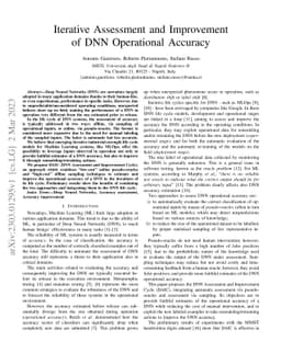 Iterative Assessment and Improvement of DNN Operational Accuracy