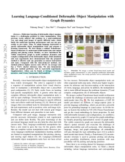 Learning Language-Conditioned Deformable Object Manipulation with Graph
  Dynamics